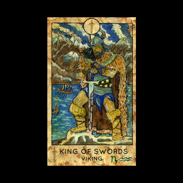 King Of Swords. Major Arcana Tarot Card. by Mystic Arts