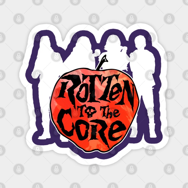 Rotten to the Core - white variant Magnet by Rackham