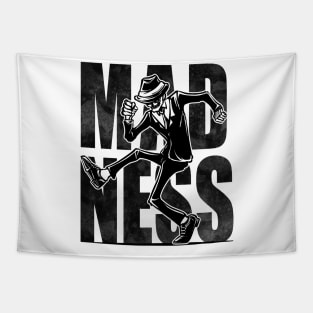 Madness band skull dance illustration design Tapestry