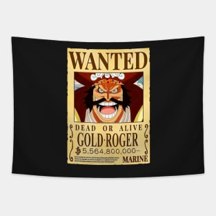 Gol D. Roger Wanted Poster - 5 Billion 564 Million 800 Thounsand Berries Tapestry