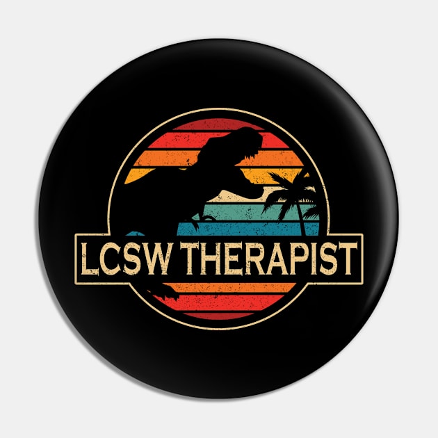 Lcsw Therapist Dinosaur Pin by SusanFields