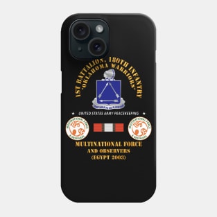 1st Battalion, 180th Infantry Regiment -  MFO Egypt 2003 X 300 Phone Case