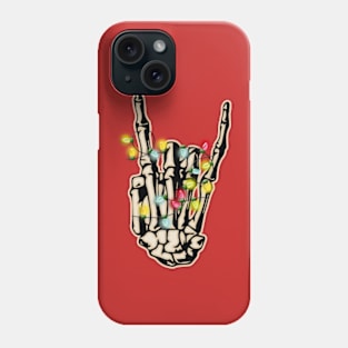 Spooky Christmas, Jingle Bell Rockin' Christmas Skeleton Dark Humor Phone Case