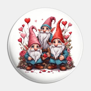 Valentines gnomes Pin