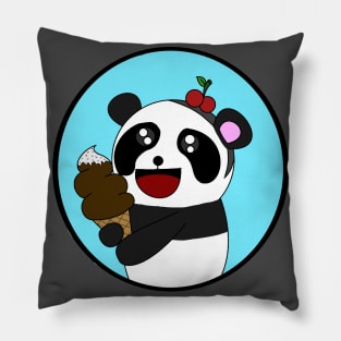 panda and ice cream Pillow