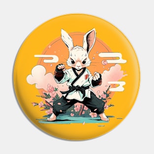 karate bunny Pin