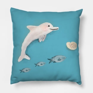 A dolphin and is friends Pillow