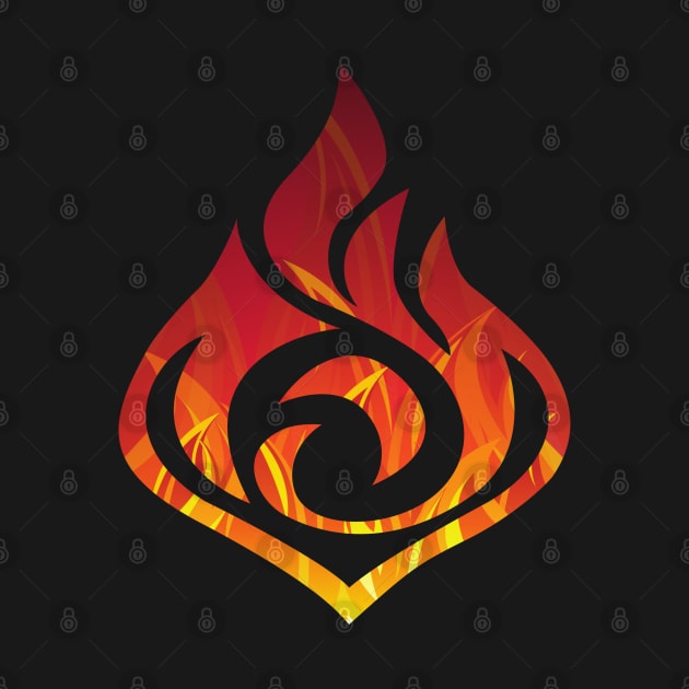 Pyro Fire Element Burn | Genshin Impact by Artevak