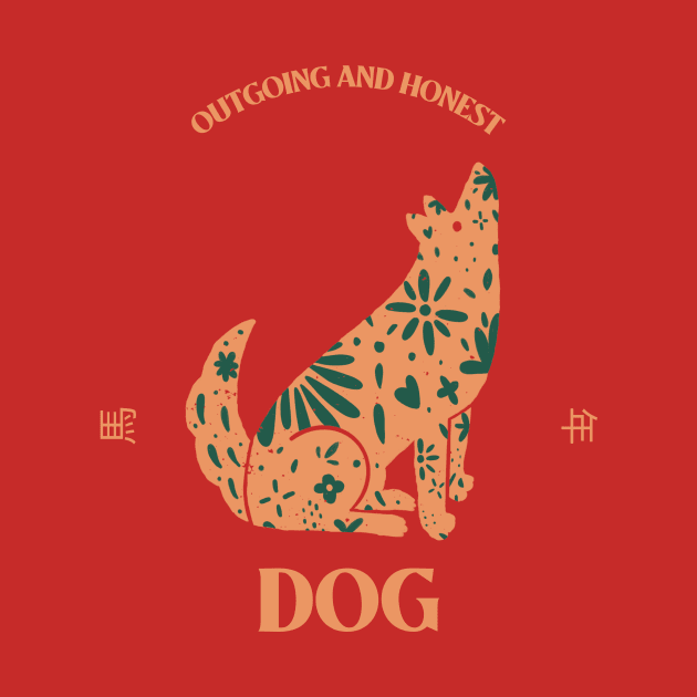 Year of The Dog - Chinese Zodiac by Tip Top Tee's