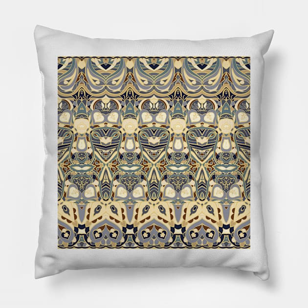 Ethnic patterns in oriental style. Pillow by IrinaGuArt