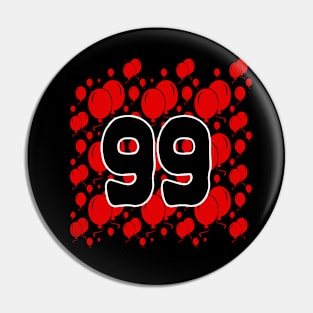 99 Red Balloons Pin