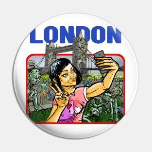 LONDON Zombie Apocalypse Pin