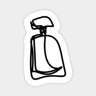 Minimalistic Perfume Bottle Line Art Magnet