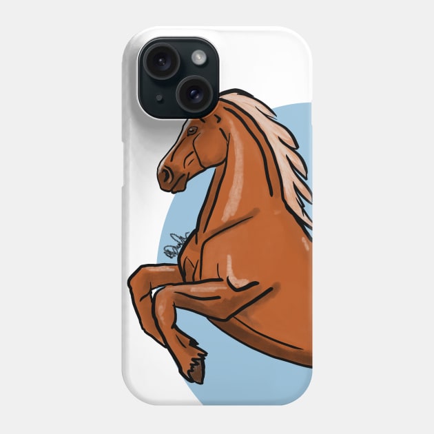 Rearing horse Phone Case by Shyflyer