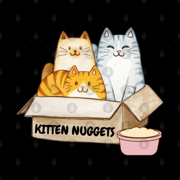 Kitten Nuggets T Shirt and Apparel by Museflash