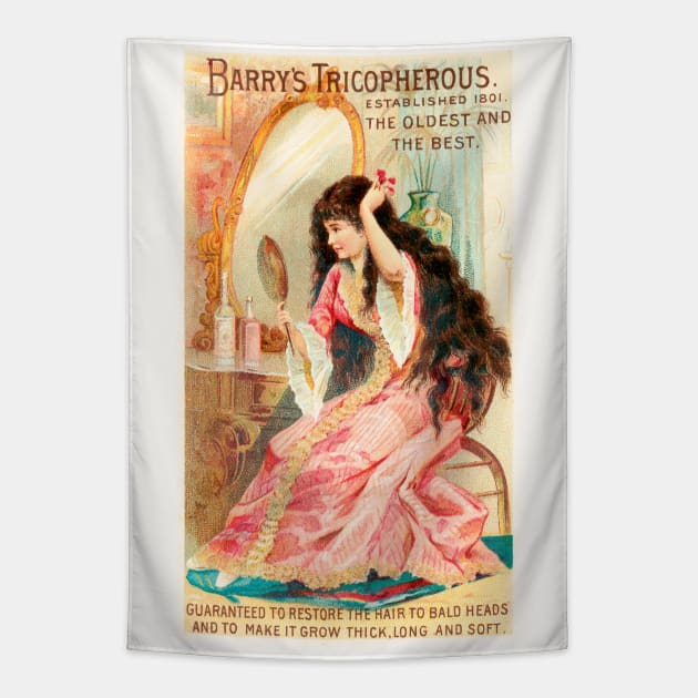 Barry's Tricopherous Hair Product, established 1801 Tapestry by WAITE-SMITH VINTAGE ART