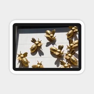 Gold bees on Eureka Tower, Melbourne, Australia. Magnet