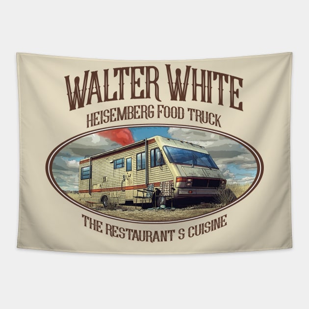 Walter White Food Truck Tapestry by teeteet