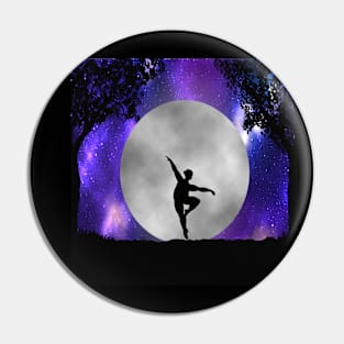 Plus size ballerina full moon galaxy Pin