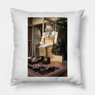 Sunglass Boutique Store Front Pillow