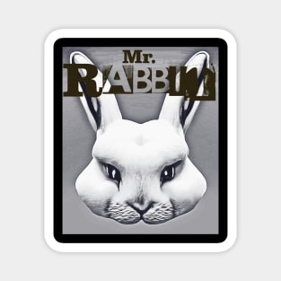 Mr. Rabbit Monocrome Magnet