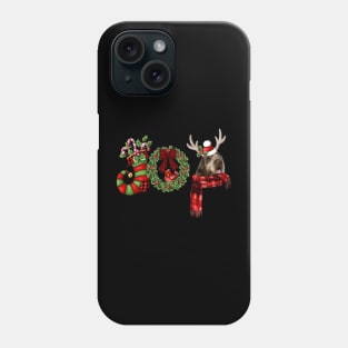 Christmas Joy Dwarf Stocking Wirehaired Pointing Griffon Phone Case