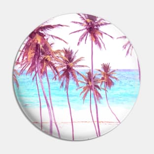 Violet Palm Beach Pin