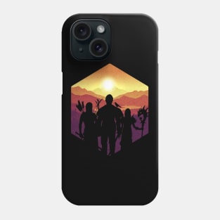 Cooles Fantasy D20 Group Silhouette RPG Phone Case