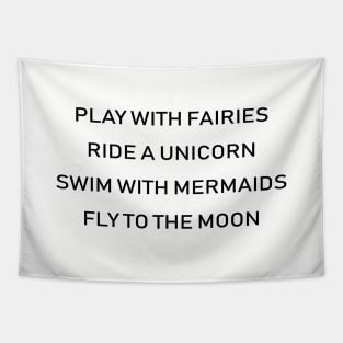 Play With Fairies Ride A Unicorn Swim With Mermaids Top Tumblr Fashion Swim Tapestry