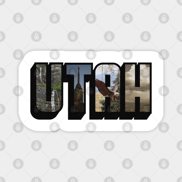 UTAH Big Letter Magnet by ButterflyInTheAttic