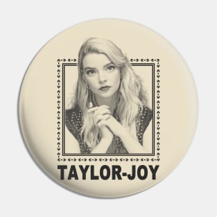 Anya Taylor Joy Vintage Retro Black Style Pin