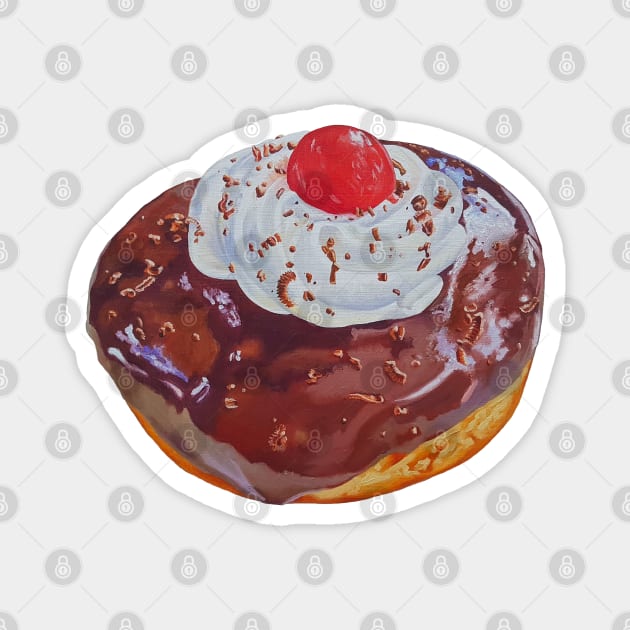 Black Forest Donut painting (no background) Magnet by EmilyBickell