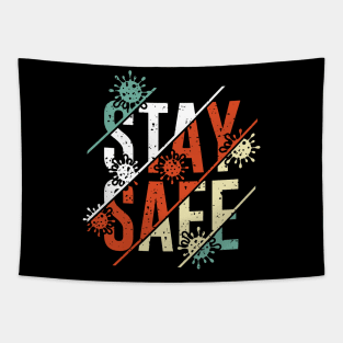 Stay Safe Social Distancing Anti Virus Tapestry