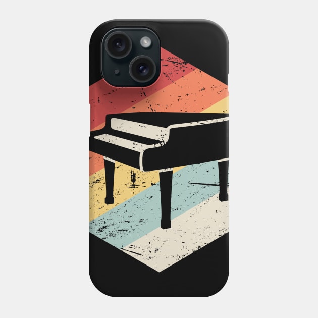 Retro Vintage Pianist Piano Phone Case by MeatMan