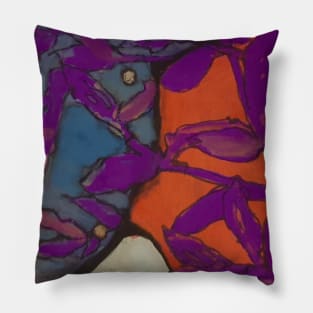 Orange and purple Pillow