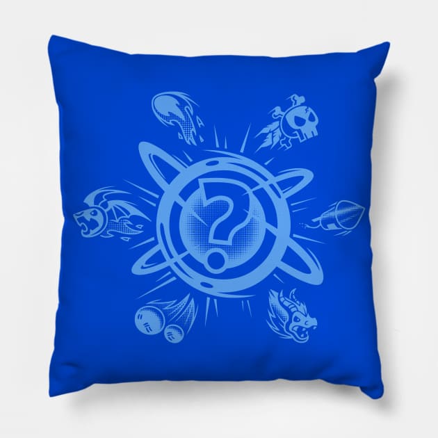 Beach Buggy Powerup Explosion Pillow by Vector Unit