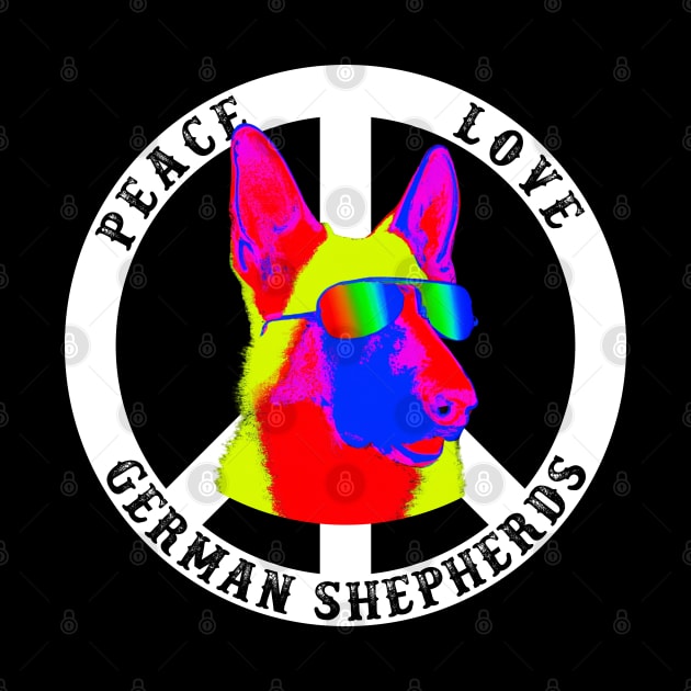 Peace Love German Shepherd by RogueStarCreations