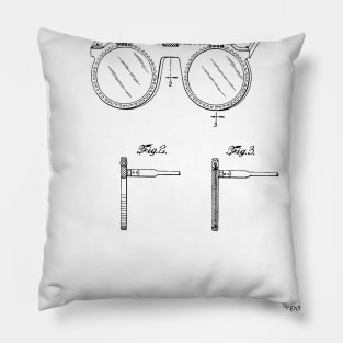 Pair of Sunglasses Vintage Patent Hand Drawing Pillow