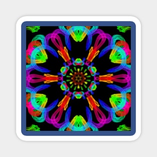 Neon Rainbow - Wobble Flower Magnet