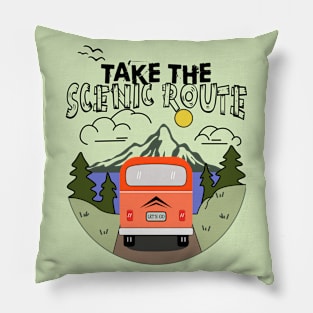 Take the Scenic Route Pillow