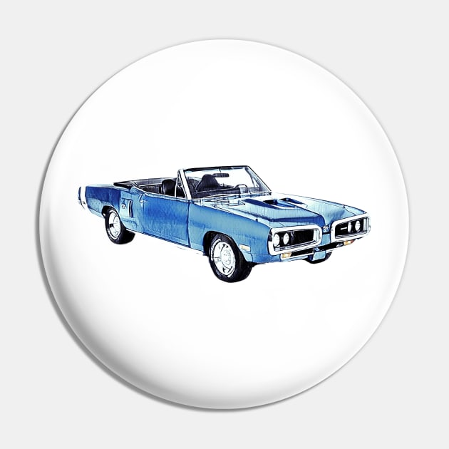 Dodge Coronet Super Bee Convertible Pin by CarTeeExclusives