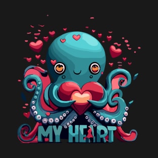 Octopi My Heart Oceanic Top T-Shirt