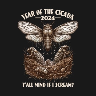 Brood Cicada Lover Year Of The Cicada 2024 Entomology Cicada T-Shirt