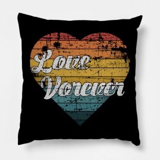Love Forever Retro Design Pillow