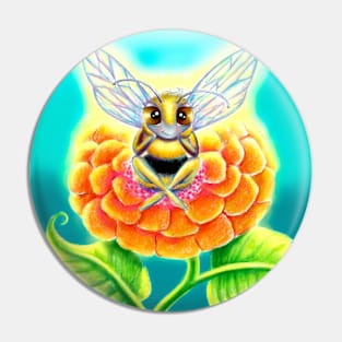 Sitting Bee Pin