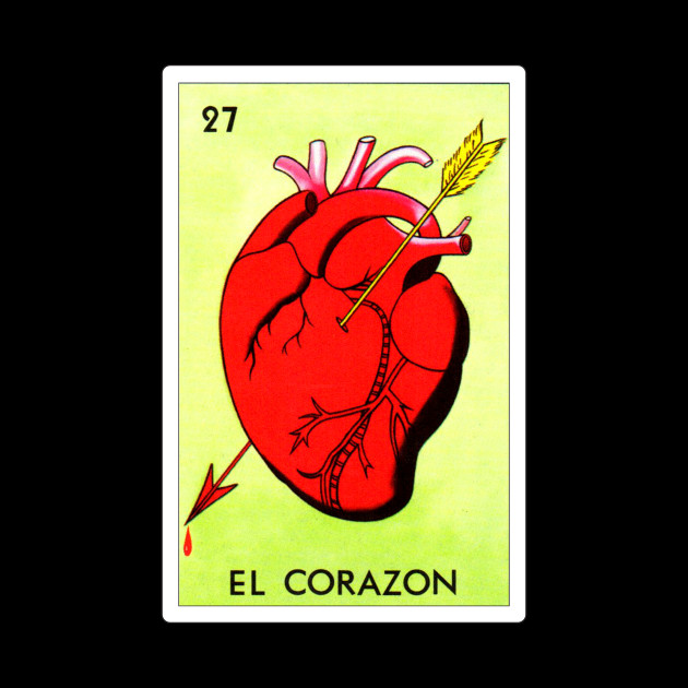 Mexican Loteria Art - El Corazon - Loteria Mexicana - Phone Case