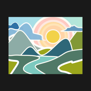 Mountain and valley T-Shirt