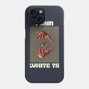 Hand Eyes Plain White Ts Phone Case