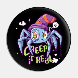 Creep It Real Adorably Spooky Spider Pin