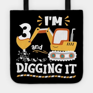 Pint-sized Powerhouse Excavator Whispers, Tee Triumph Extravaganza Tote